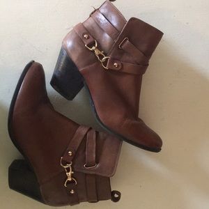 Aldo Women's Brown Leather Ankle Boots